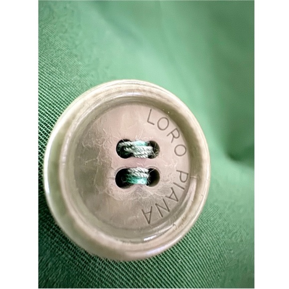 SOLD ❌LORO piana gorgeous poplin stretch green blazer jacket xs - Picture 6 of 10